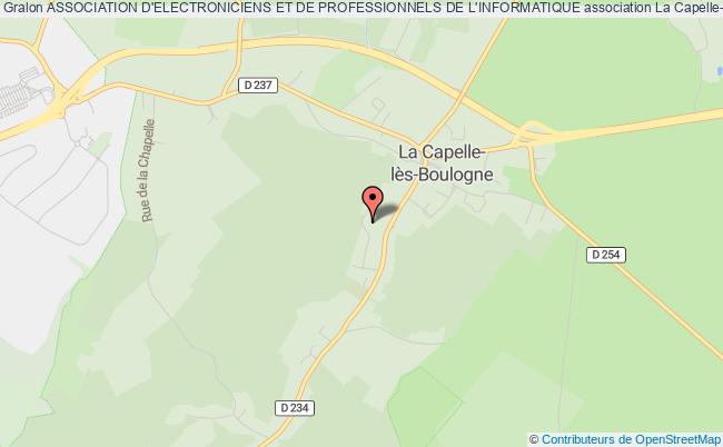 plan association Association D'electroniciens Et De Professionnels De L'informatique La    Capelle-lès-Boulogne
