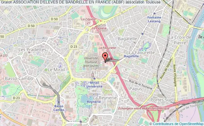 plan association Association D'eleves De Bandrelle En France (aebf) Toulouse cedex
