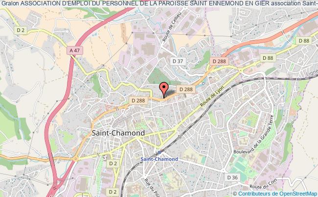 plan association Association D'emploi Du Personnel De La Paroisse Saint Ennemond En Gier Saint-Chamond