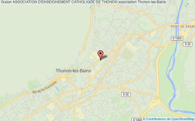 plan association Association D'enseignement Catholique De Thonon Thonon-les-Bains