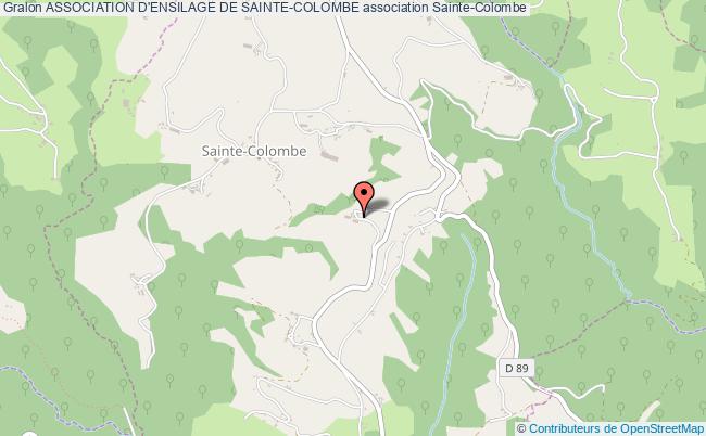 plan association Association D'ensilage De Sainte-colombe Sainte-Colombe