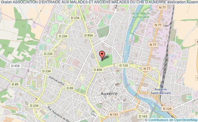 plan association Association D'entraide Aux Malades Et Anciens Malades Du Chs D'auxerre Auxerre