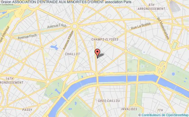 plan association Association D'entraide Aux Minorites D'orient Paris
