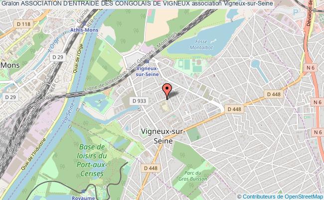 plan association Association D'entraide Des Congolais De Vigneux Vigneux-sur-Seine