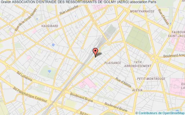 plan association Association D'entraide Des Ressortissants De Golmy (aerg) Paris 14e