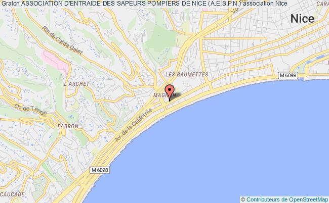 plan association Association D'entraide Des Sapeurs Pompiers De Nice (a.e.s.p.n.) Nice