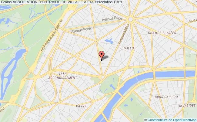 plan association Association D'entraide Du Village Azra Paris 16e