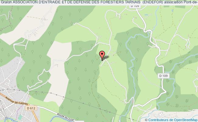 plan association Association D'entraide Et De Defense Des Forestiers Tarnais  (endefor) Pont-de-Larn