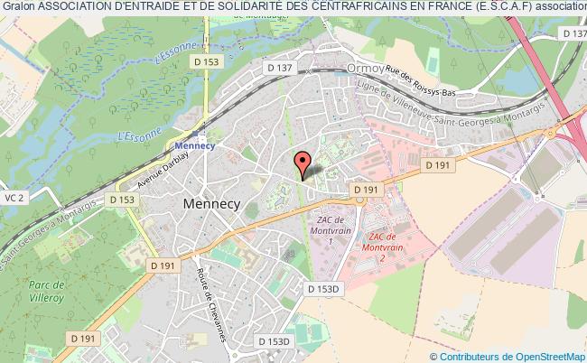plan association Association D'entraide Et De SolidaritÉ Des Centrafricains En France (e.s.c.a.f) Mennecy