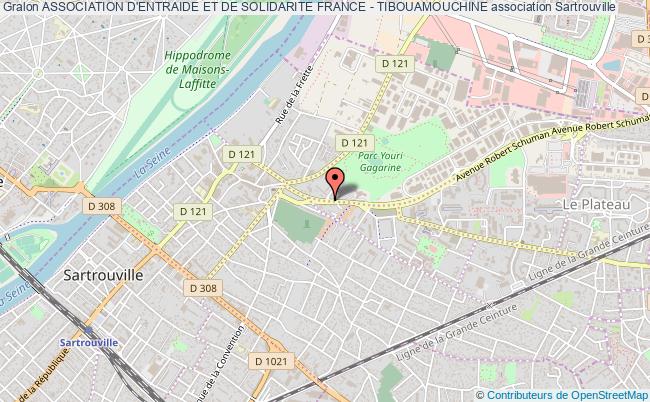 plan association Association D'entraide Et De Solidarite France - Tibouamouchine Sartrouville