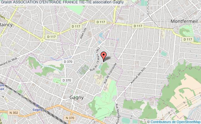 plan association Association D'entraide France Tie-tie Gagny