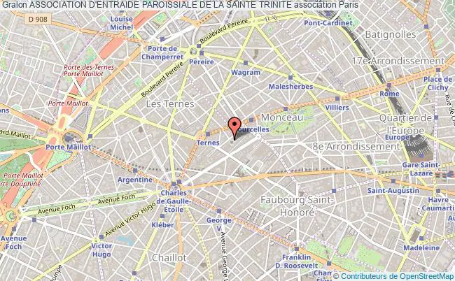 plan association Association D'entraide Paroissiale De La Sainte Trinite Paris