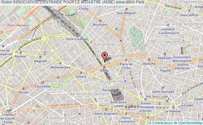 plan association Association D'entraide Pour Le Bien-etre (aebe) Paris 17e