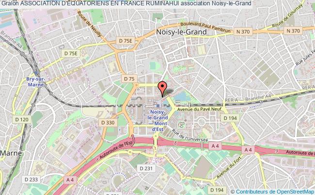 plan association Association D'equatoriens En France Ruminahui Noisy-le-Grand