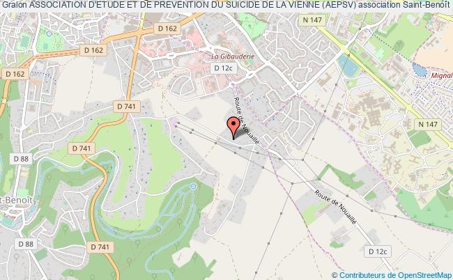 plan association Association D'etude Et De Prevention Du Suicide De La Vienne (aepsv) Saint-Benoît