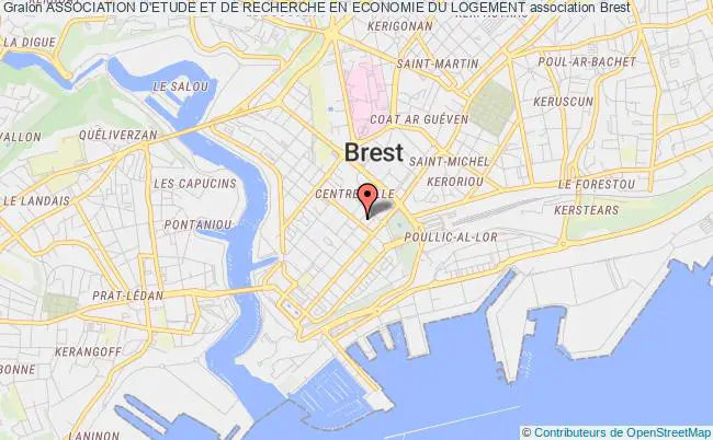 plan association Association D'etude Et De Recherche En Economie Du Logement Brest