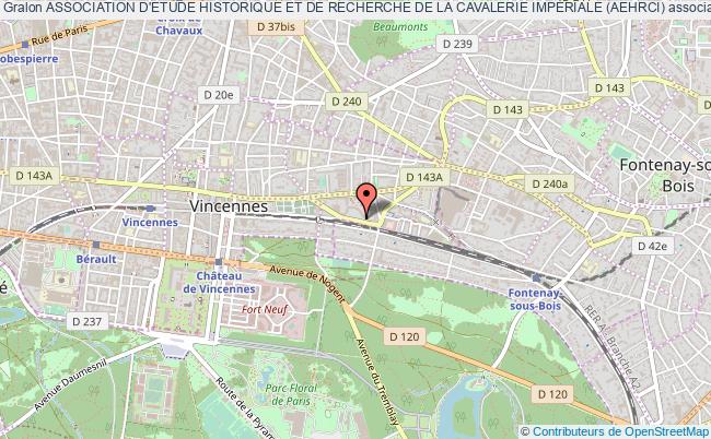 plan association Association D'etude Historique Et De Recherche De La Cavalerie ImpÉriale (aehrci) Vincennes