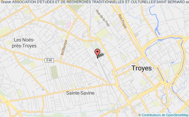 plan association Association D'etudes Et De Recherches Traditionnelles Et Culturelles Saint Bernard Troyes
