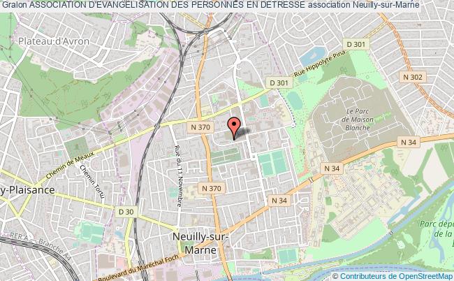 plan association Association D'evangelisation Des Personnes En Detresse Neuilly-sur-Marne