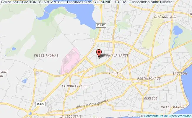 plan association Association D'habitants Et D'animations Chesnaie - Trebale Saint-Nazaire