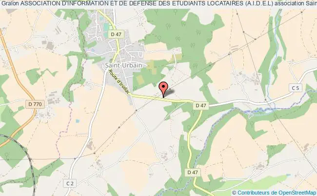 plan association Association D'information Et De Defense Des Etudiants Locataires (a.i.d.e.l) Saint-Urbain