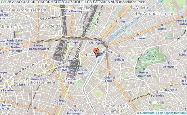 plan association Association D'information Juridique Des Salaries Aijs Paris