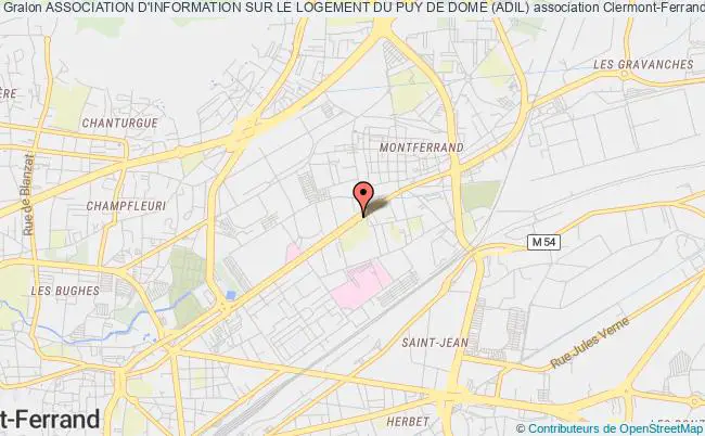 plan association Association D'information Sur Le Logement Du Puy De Dome (adil) Clermont-Ferrand