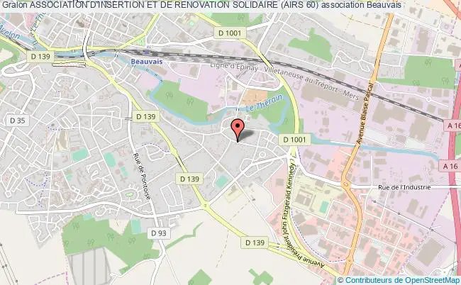 plan association Association D'insertion Et De Renovation Solidaire (airs 60) Beauvais
