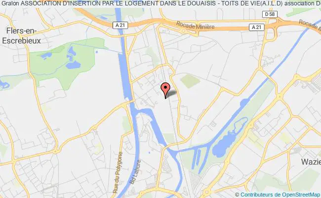 plan association Association D'insertion Par Le Logement Dans Le Douaisis - Toits De Vie(a.i.l.d) Douai