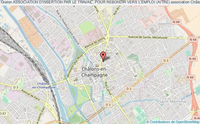 plan association Association D'insertion Par Le Travail, Pour Rebondir Vers L'emploi (aitre) Châlons-en-Champagne