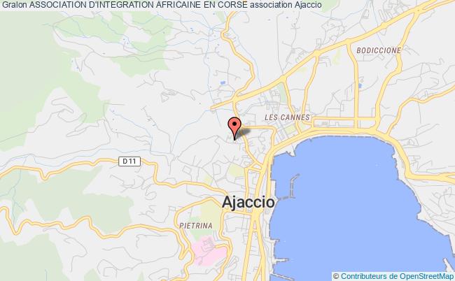 plan association Association D'integration Africaine En Corse AJACCIO