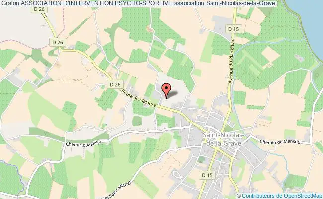 plan association Association D'intervention Psycho-sportive Saint-Nicolas-de-la-Grave