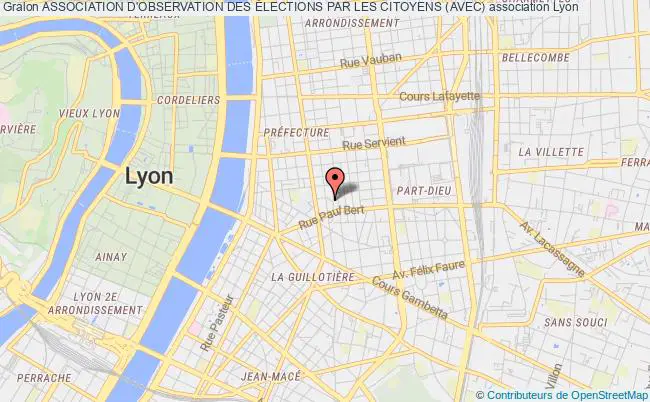 plan association Association D'observation Des Élections Par Les Citoyens (avec) Lyon