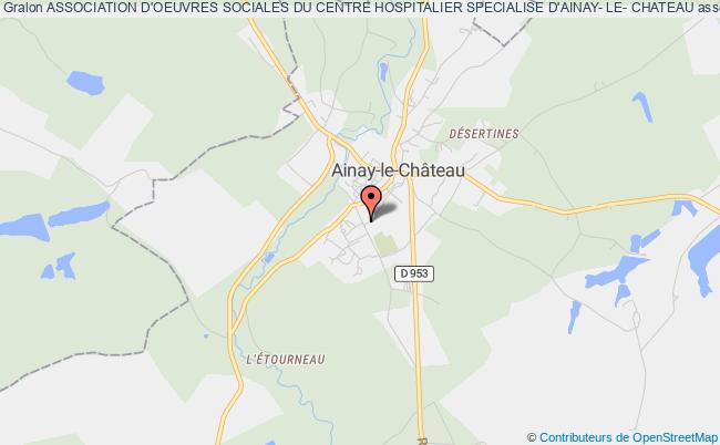 plan association Association D'oeuvres Sociales Du Centre Hospitalier Specialise D'ainay- Le- Chateau Ainay-le-Château
