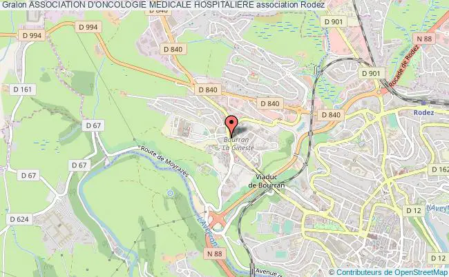 plan association Association D'oncologie Medicale Hospitaliere Rodez