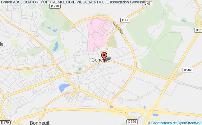 plan association Association D'ophtalmologie Villa Saintville Gonesse