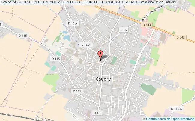 plan association Association D'organisation Des 4  Jours De Dunkerque A Caudry Caudry