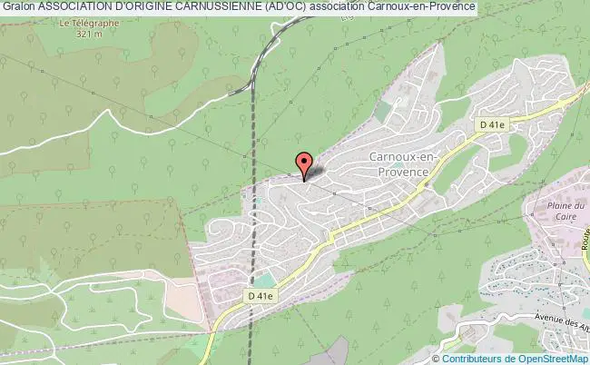 plan association Association D'origine Carnussienne (ad'oc) Carnoux-en-Provence