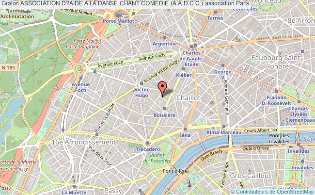 plan association Association D?aide A La Danse Chant Comedie (a.a.d.c.c.) Paris