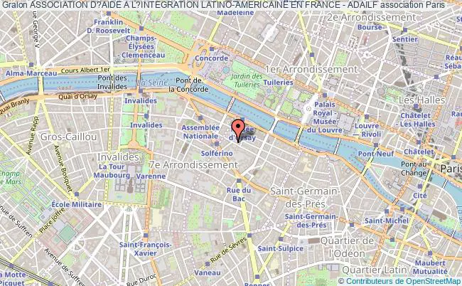 plan association Association D?aide A L?integration Latino-americaine En France - Adailf Paris