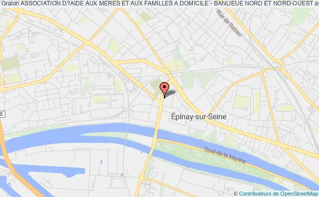 plan association Association D?aide Aux Meres Et Aux Familles A Domicile - Banlieue Nord Et Nord-ouest Épinay-sur-Seine