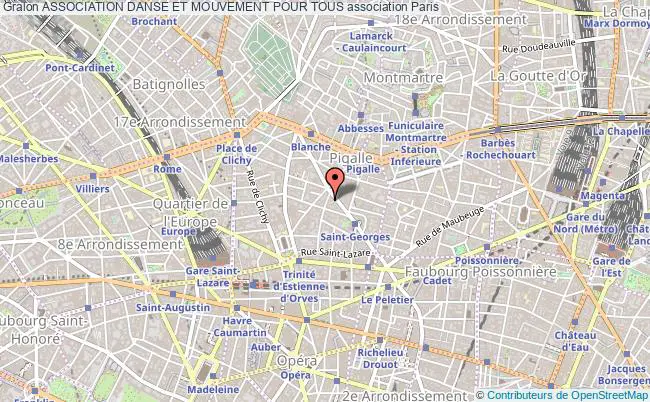 plan association Association Danse Et Mouvement Pour Tous Paris