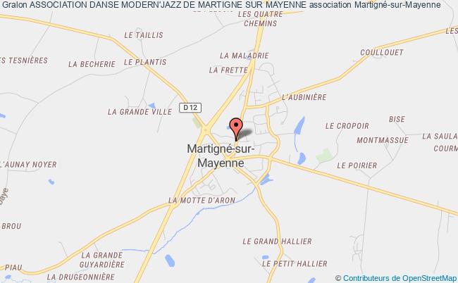 plan association Association Danse Modern'jazz De Martigne Sur Mayenne Martigné-sur-Mayenne