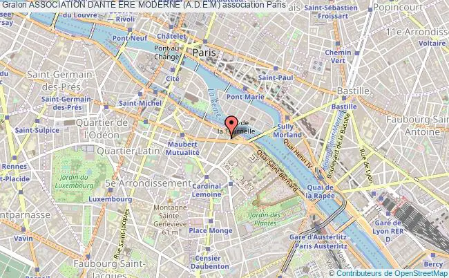 plan association Association Dante Ere Moderne (a.d.e.m) PARIS