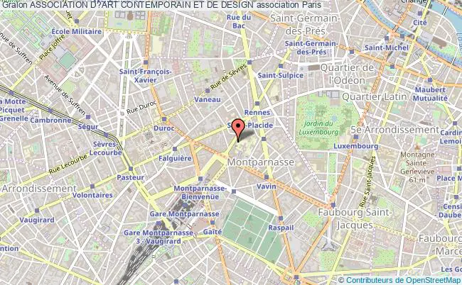 plan association Association D?art Contemporain Et De Design Paris