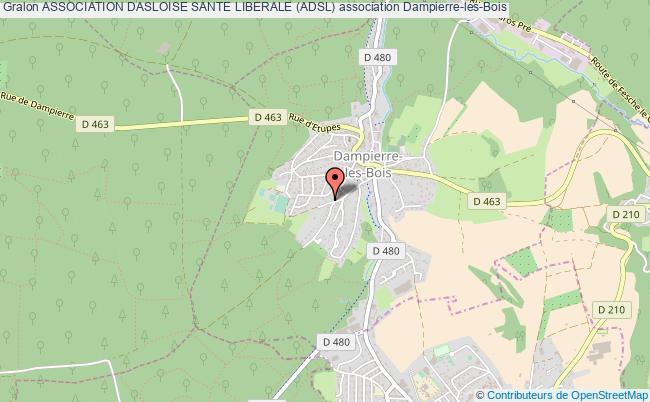 plan association Association Dasloise Sante Liberale (adsl) Dampierre-les-Bois