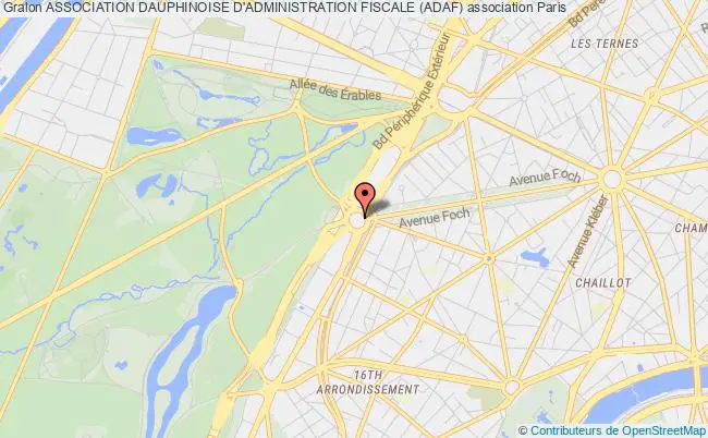 plan association Association Dauphinoise D'administration Fiscale (adaf) Paris cedex 16