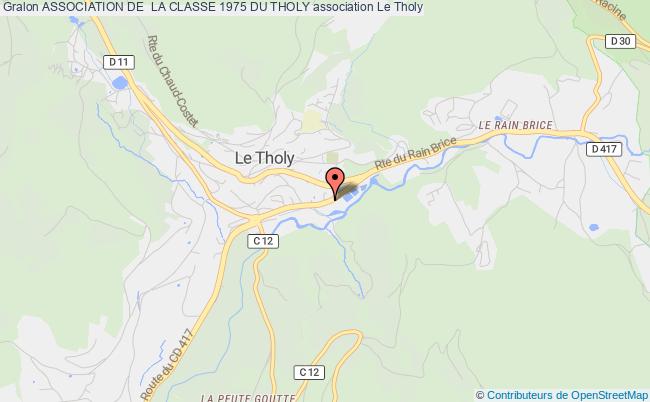 plan association Association De  La Classe 1975 Du Tholy Tholy