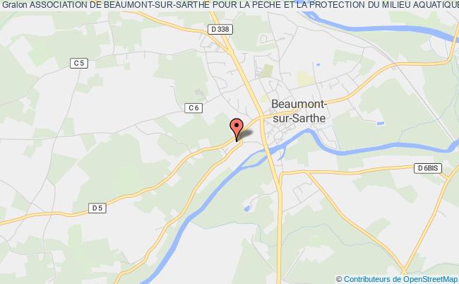 plan association Association De Beaumont-sur-sarthe Pour La Peche Et La Protection Du Milieu Aquatique (a.p.p.m.a.) Beaumont-sur-Sarthe