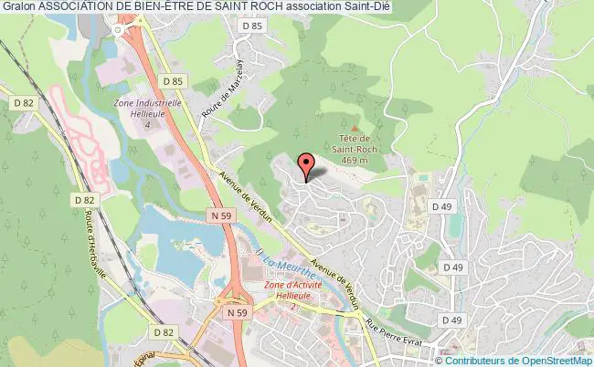 plan association Association De Bien-Être De Saint Roch Saint-Dié-des-Vosges